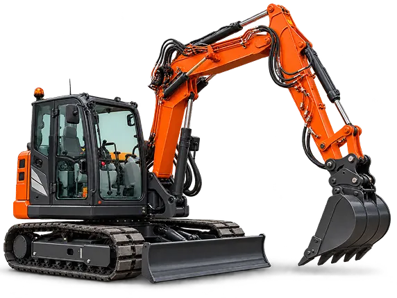 Hitachi ZX85US-6 von vorne