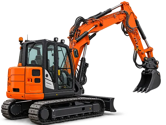 Hitachi ZX85US-6 von hinten